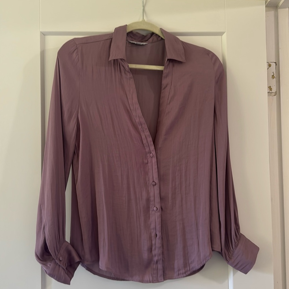 Silky Mauve Blouse